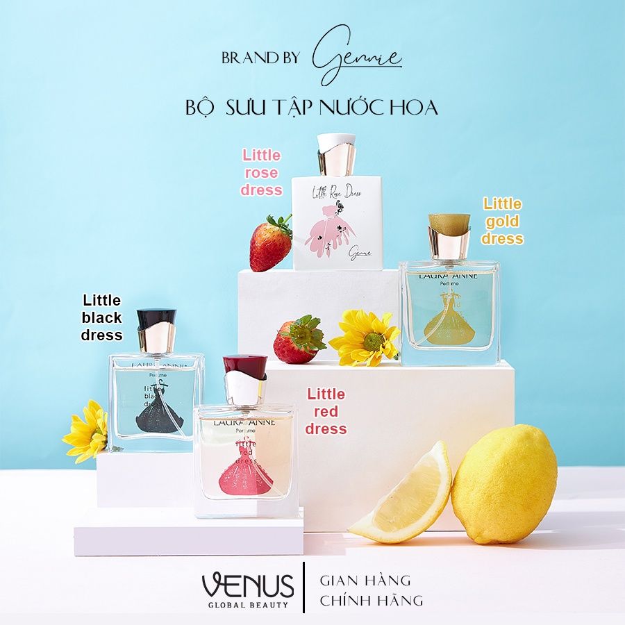  Bộ đôi Nước hoa Nữ Gennie Little Rose + Red Dress 50ml 