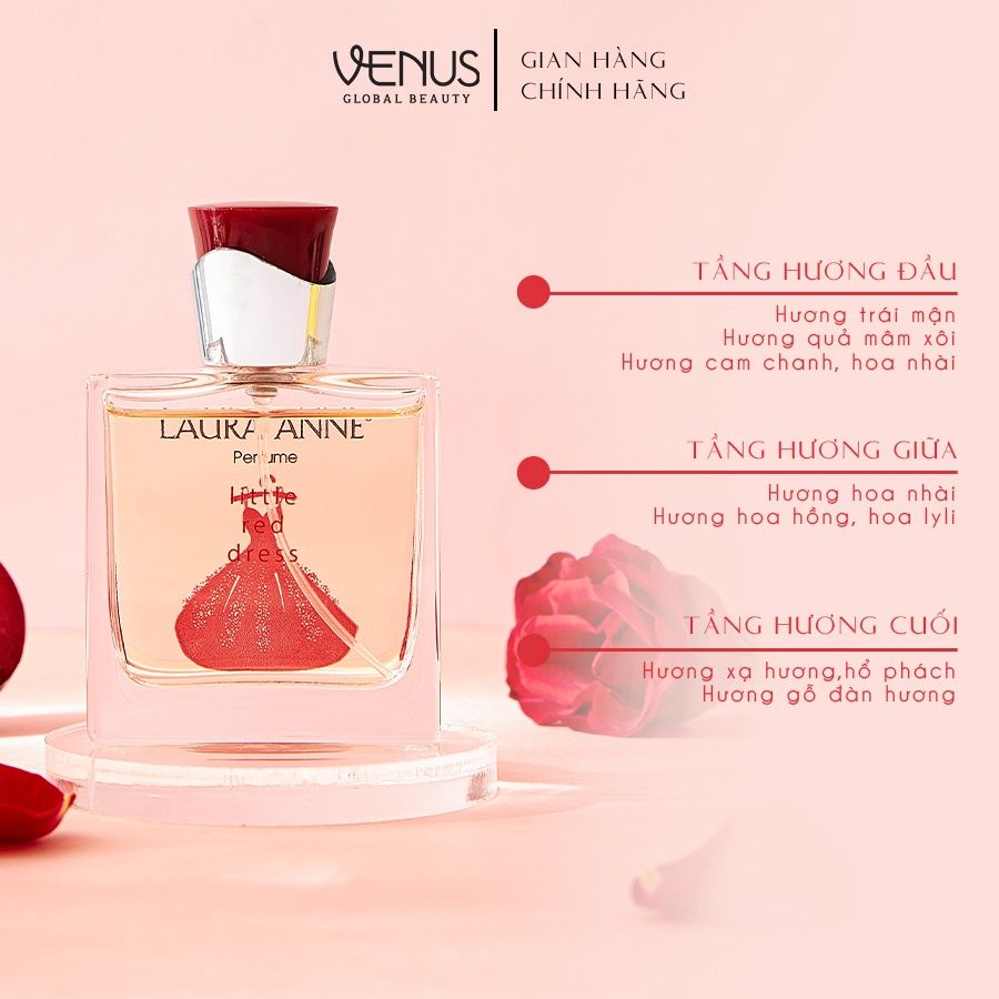  Bộ đôi Nước hoa Nữ Gennie Little Red + Gold Dress 50ml 