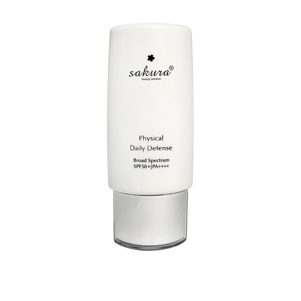 Sakura Physical Daily Defense - Kem chống nắng vật lý dạng nhũ tương SPF 50+ PA++++ 60g