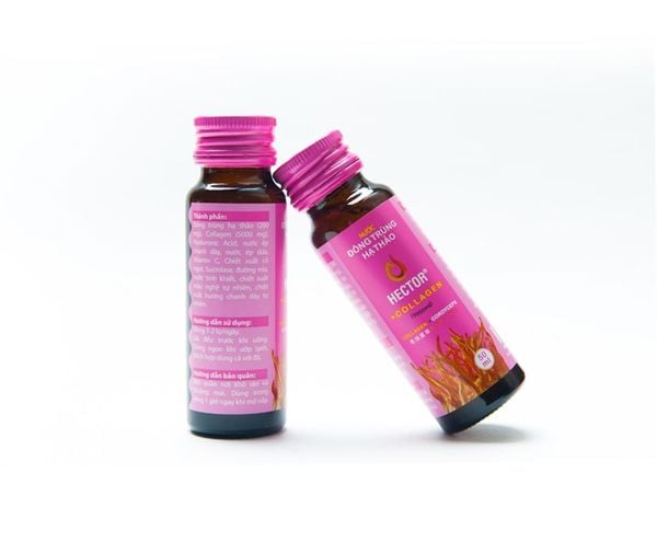 Nước Đông Trùng Hạ Thảo Kết Hợp Collagen Hector Cordyceps Collagen 2 chai x 50ml
