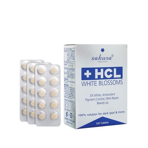 Viên uống giảm nám, tàn nhang và đốm nâu HCL White Blossoms EX