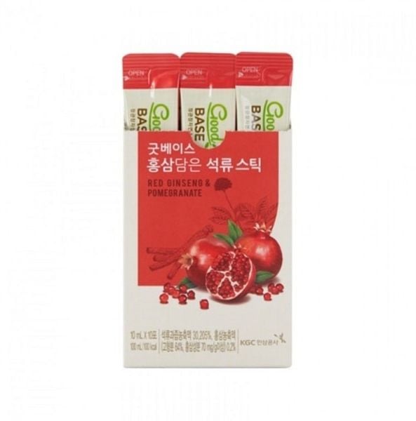 Nước Hồng Sâm Goodbase lựu đỏ KGC 10ml x 30 gói