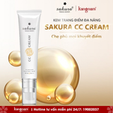  Sakura CC Cream Flawless Control Base - Kem Trang Điểm Chống Nắng SPF50+ PA++++ 40g 