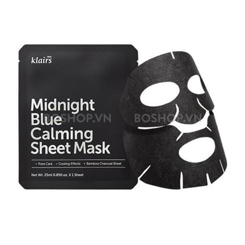 Mặt nạ làm dịu da Klairs Mignight Blue Calming Sheet Mask 1 miếng