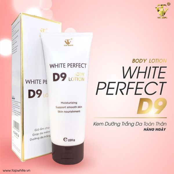 Kem Dưỡng Trắng Da Toàn Thân Topwhite White Perfect Body D9 220g