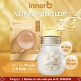  Combo 2 Hộp Viên Uống Cấp Nước Chống Nắng Nội Sinh InnerB Aqua Rich DoubleUp 56 Viên 