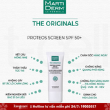  MartiDerm The Originals Proteos Screen SPF50+ - Kem Chống Nắng Phổ Rộng Bảo Vệ Toàn Diện 40ml 