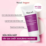  Murad AHA/BHA Exfoliating Cleanser - Sữa Rửa Mặt Kết Hợp Tẩy Tế Bào Chết  (200ml) 