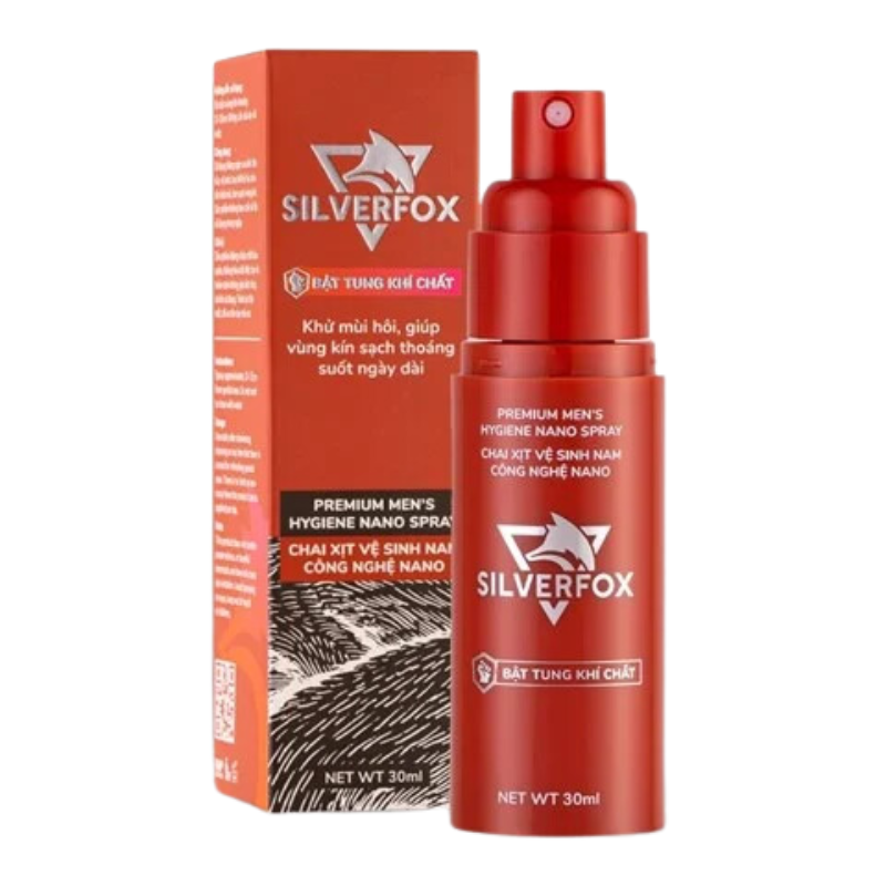  Quà tặng - Dung Dịch Vệ Sinh Nam Dạng Xịt Silver Fox 30ml 