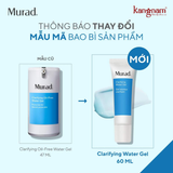  Murad Clarifying Oil-Free Water Gel - Gel ngừa mụn cách ly vi khuẩn (47ml) 