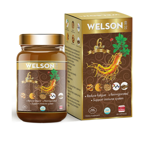 Thực Phẩm Bảo Vệ Sức Khỏe Welson Ginseng Hộp 60 Viên
