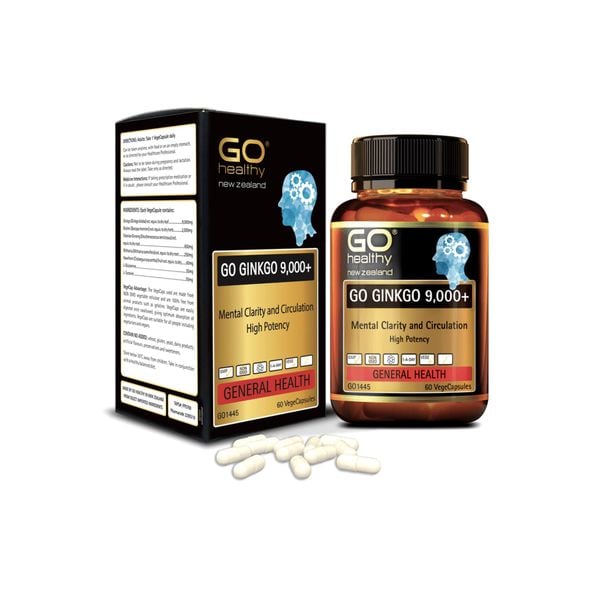 Viên Bổ Não Go Healthy Ginkgo 9000+ Hộp 60 viên