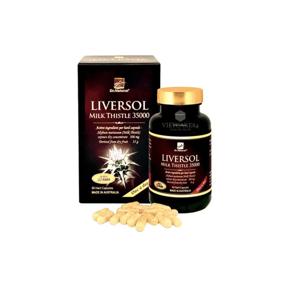 Viên Bổ Gan Dr Natural Liversol Milk Thistle 35000 Hộp 60 viên