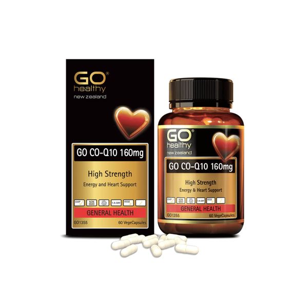 Viên Uống Tăng Cường Sức Khỏe Tim Mạch Go Healthy CO Q10 160mg Hộp 60 viên