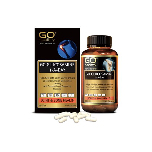 Viên Uống Bổ Sung Dưỡng Chất Cho Xương Khớp Go Healthy Glucosamine 1-A-DAY 1500mg Hộp 60 viên
