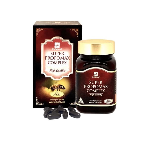 Viên Uống Keo Ong Dr Natural Super Propomax Complex Hộp 60 viên