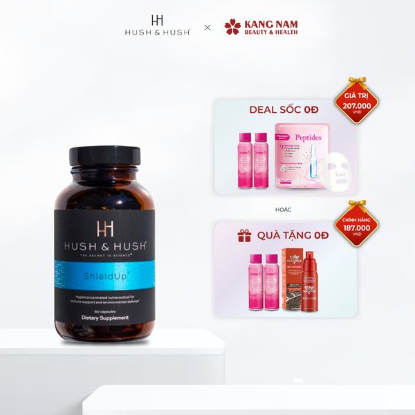 (+Ưu Đãi) Hush & Hush Shield Up - Viên Uống Chống Nắng (60 viên)