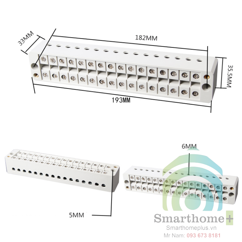  Cầu Đấu Dây Điện 16 Cổng FJ16 