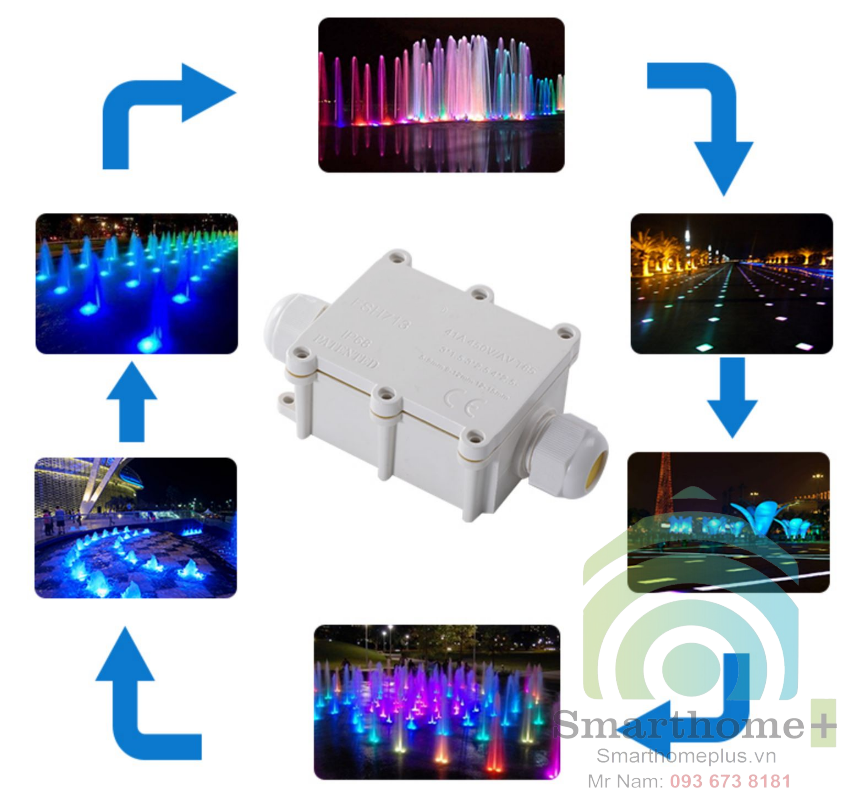 Hộp Cút Nối Điện Thẳng Chữ I Chống Nước IP68 Cỡ Lớn CN802