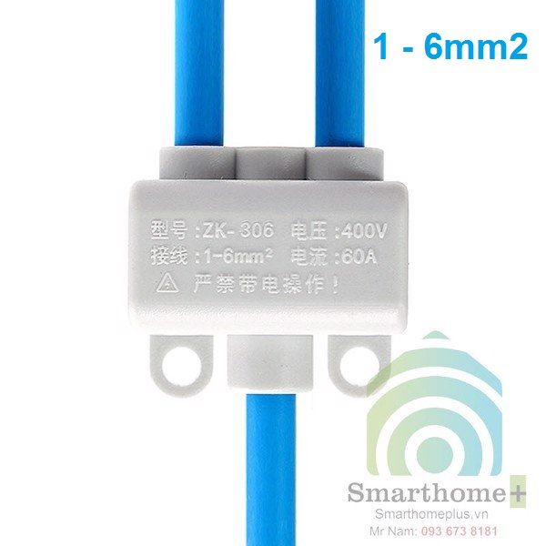 Cầu Nối Chia Dây Điện 1 - 6mm2 60A ZK