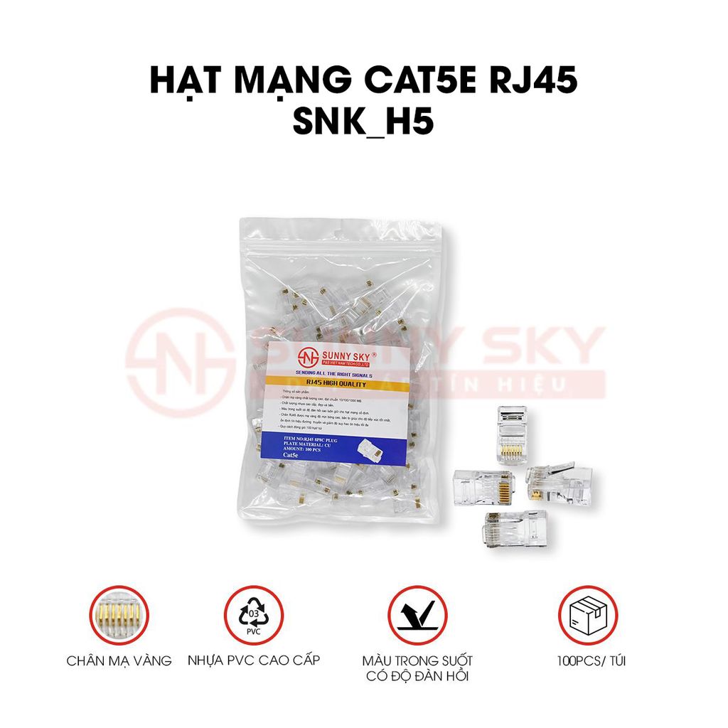 Hạt mạng CAT5E RJ45