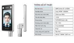 Thiết bị nhận dạng khuôn mặt AI Model: DAH-1002