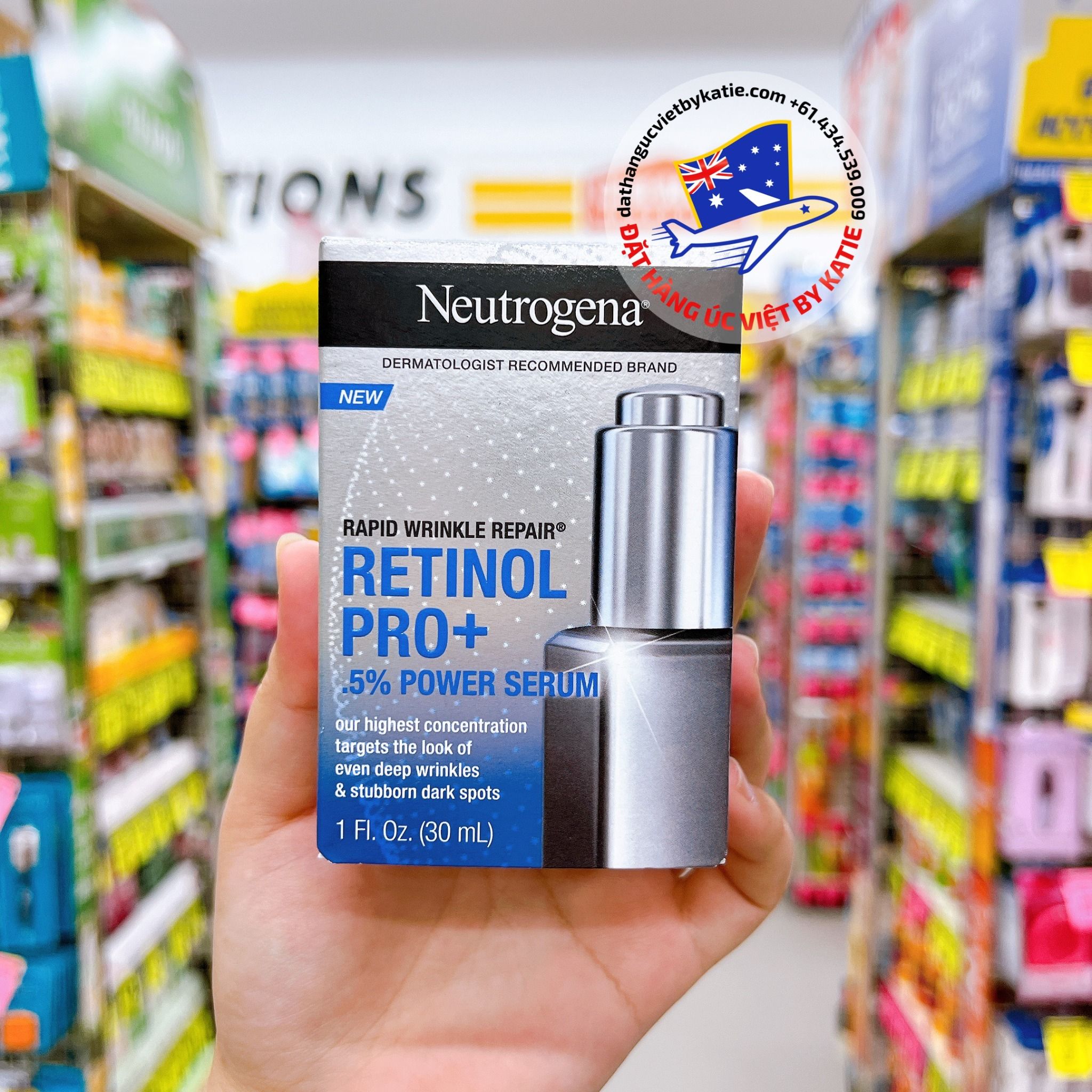 Serum chống lão hoá với retinol liều cao Neutrogena Rapid Wrinkle Repair Retinol Pro+ Power Serum 30ml