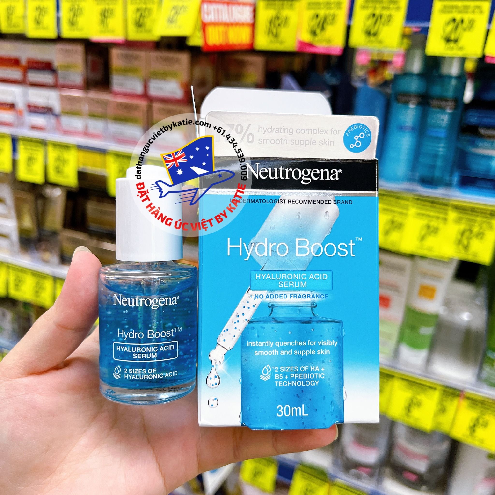Tinh chất dưỡng ẩm dành cho mọi loại da Neutrogena Hydro Boost Hyaluronic Acid Serum 30mL