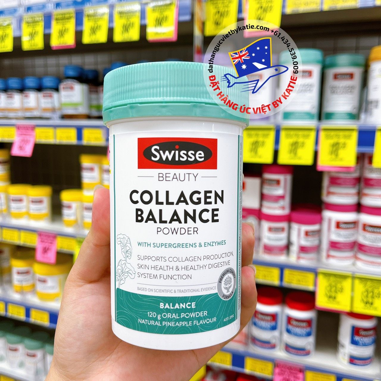 Collagen dạng bột Swisse Beauty Collagen Balance Powder 120g