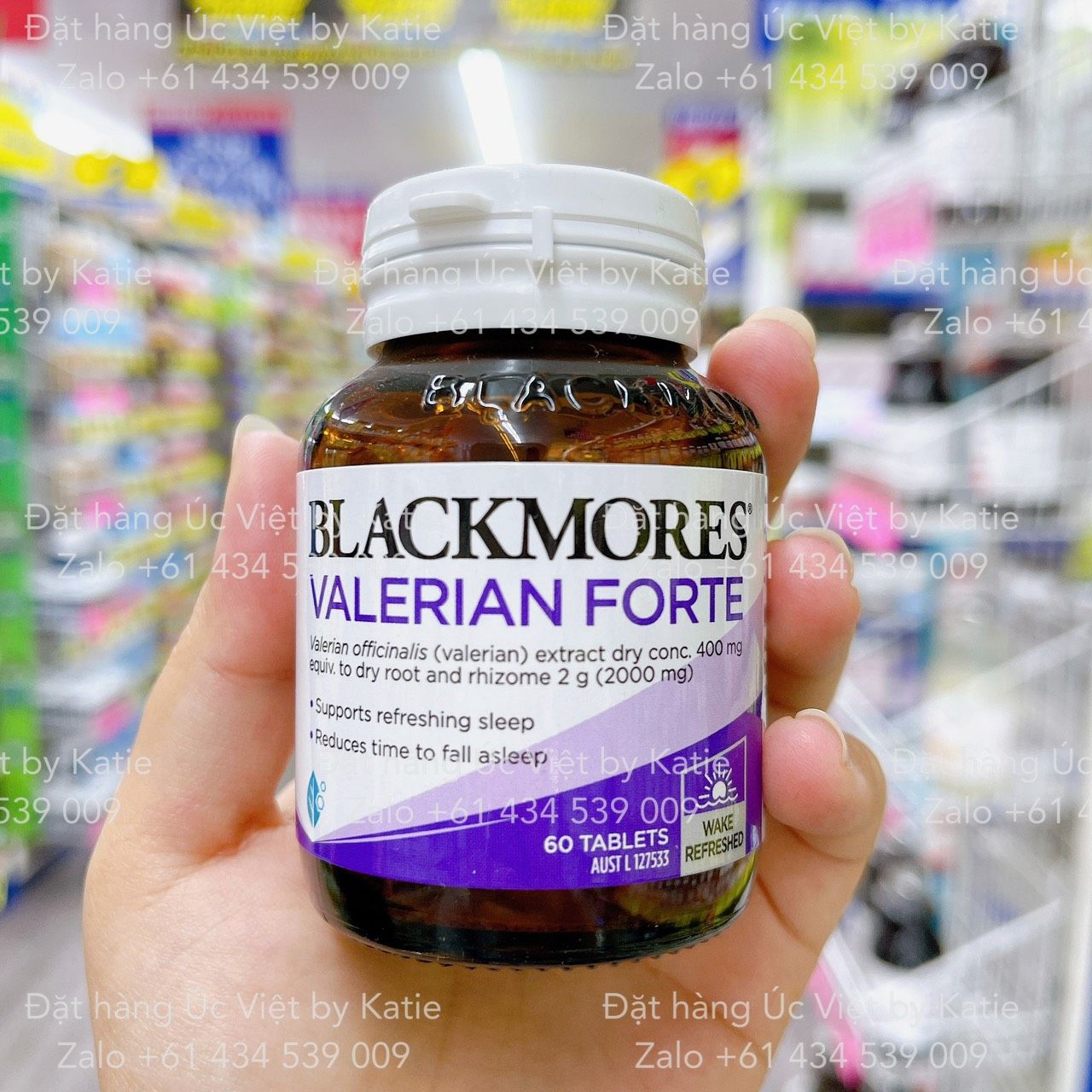 Viên uống hỗ trợ giấc ngủ và giảm mệt mỏi khi thức dậy Blackmores Valerian Forte Sleep Support Vitamin 60 Tablets