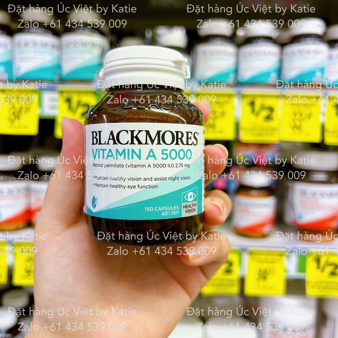 Viên uống bổ sung vitamin A Blackmores Vitamin A 5000IU Eye Care 150 Tablets