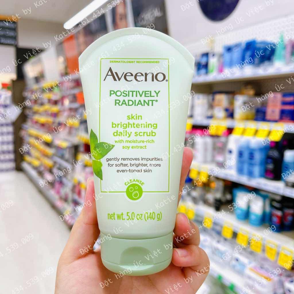 Tẩy tế bào chết làm sáng da hằng ngày Aveeno Positively Radiant® Skin Brightening Daily Face Scrub