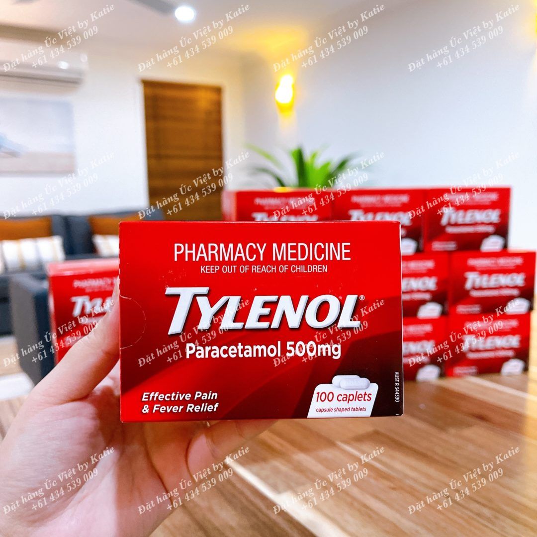 Thuốc giảm đau hạ sốt – TYLENOL Paracetamol 500mg Úc