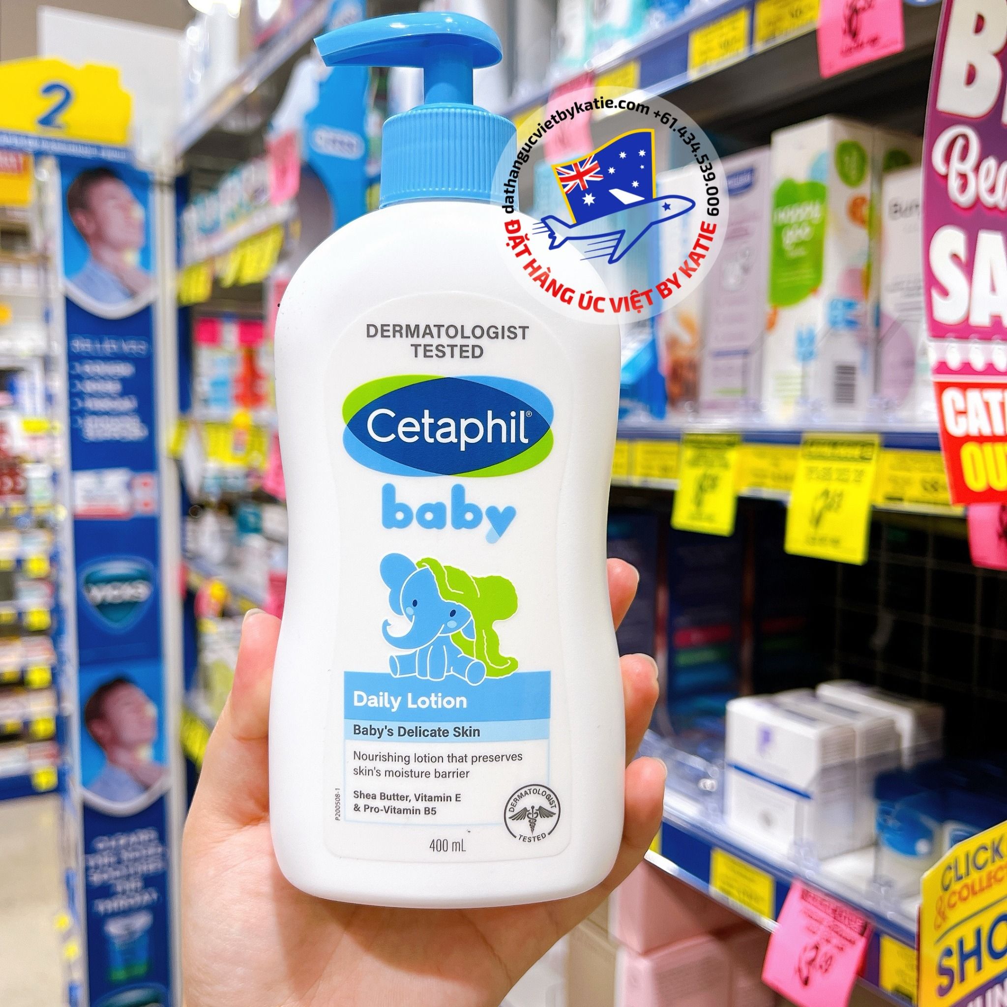 Lotion dưỡng ẩm cho bé từ sơ sinh Cetaphil Baby Daily Lotion 400ml