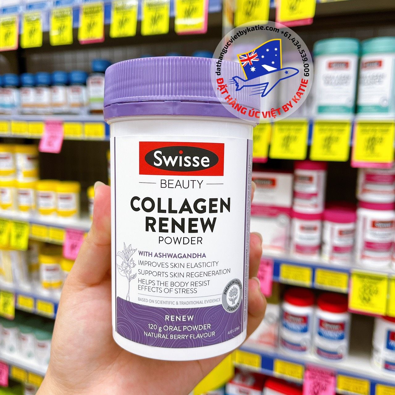 Bột Collagen Swisse Beauty Powder Collagen Renew 120g