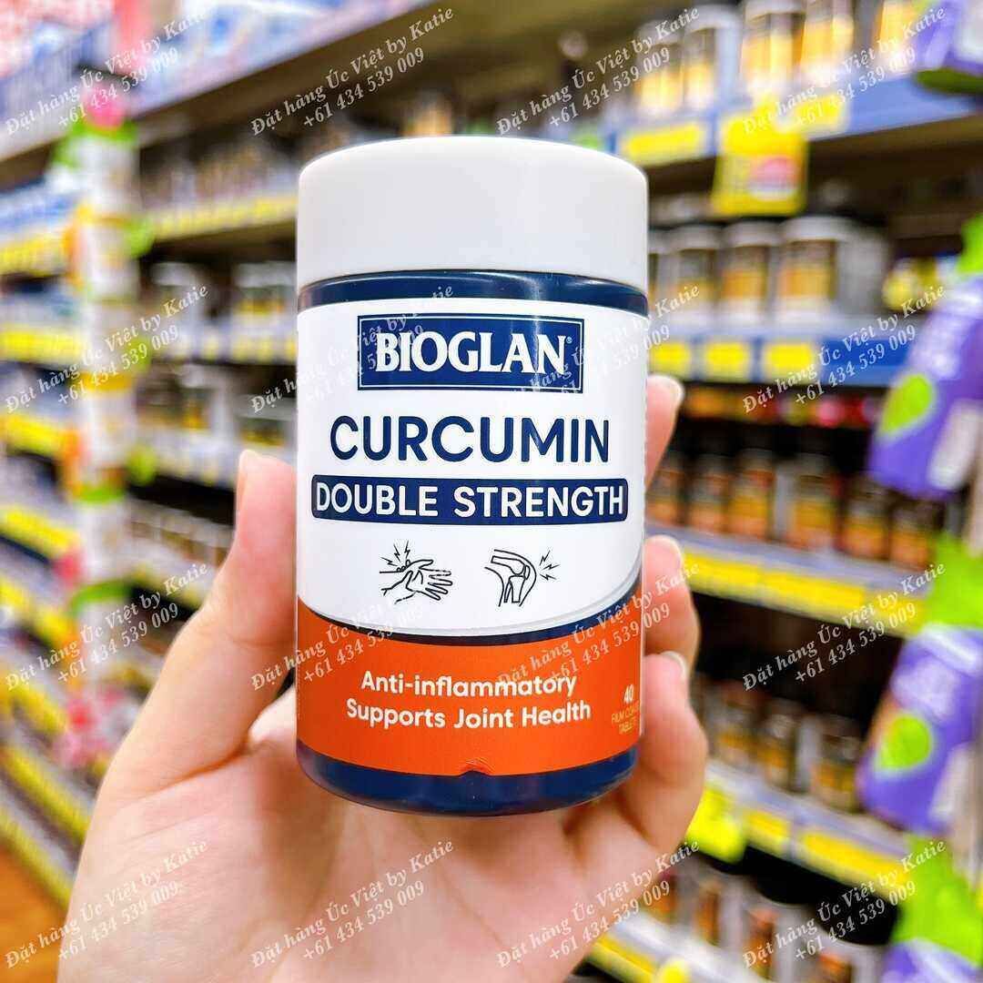 Tinh chất nghệ bổ xương khớp hàm lượng cao gấp đôi thông thường Bioglan Curcumin Double Strength 1200mg – 40 viên.