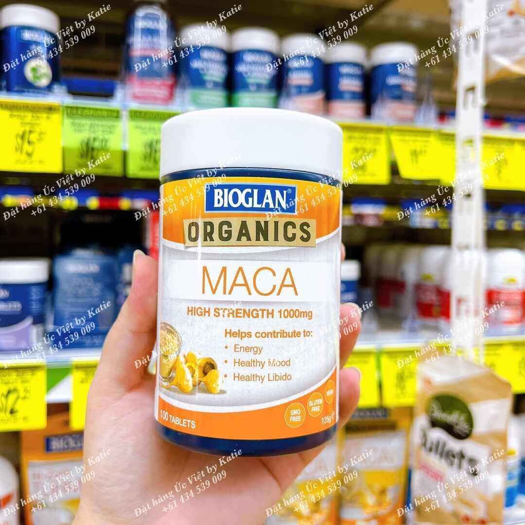 Viên uống siêu thực phẩm hạt Maca hàm lượng cao Bioglan Superfoods Maca – 100 viên.