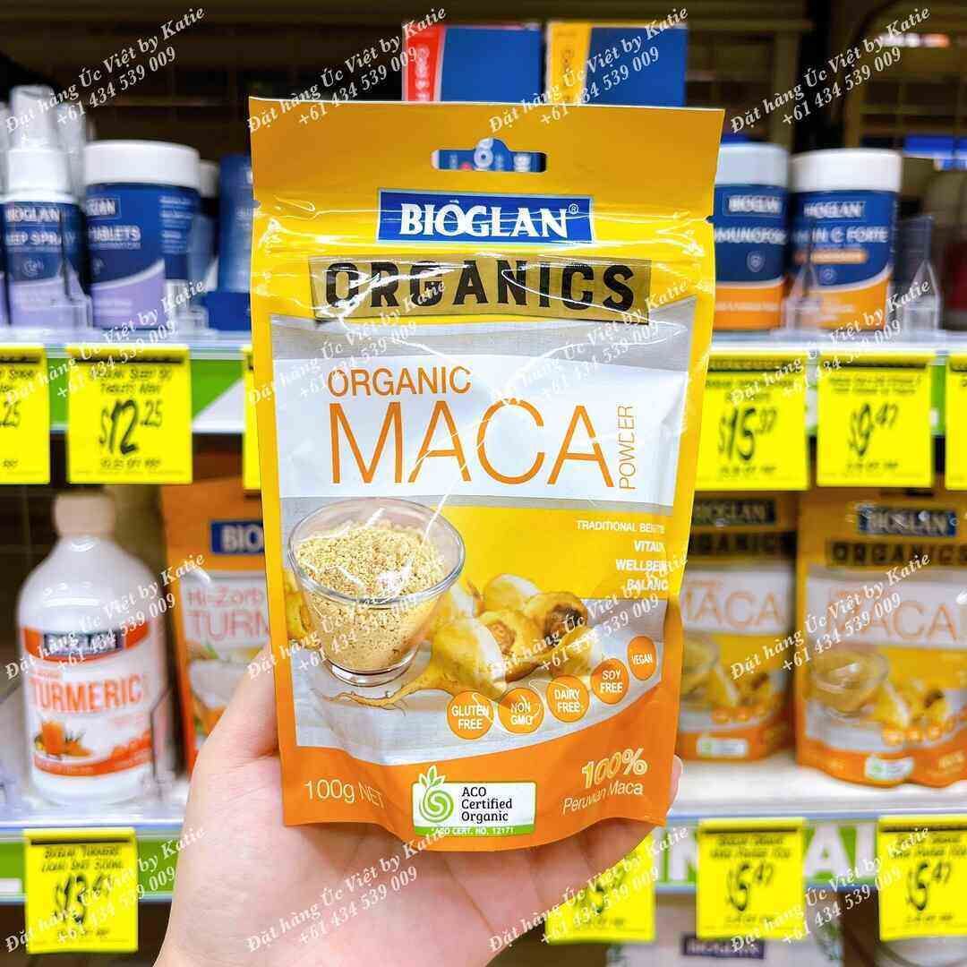 Siêu thực phẩm Bột Maca hữu cơ Bioglan Organic Maca Powder 100g