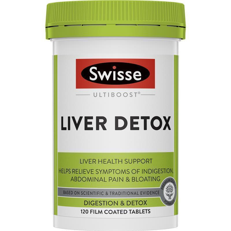 Viên uống giải độc gan Swisse Ultiboost Liver Detox Hộp 120 viên