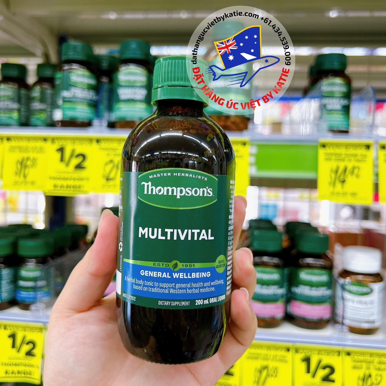 Vitamin tổng hợp dạng nước Thompson's Multivital 200ml