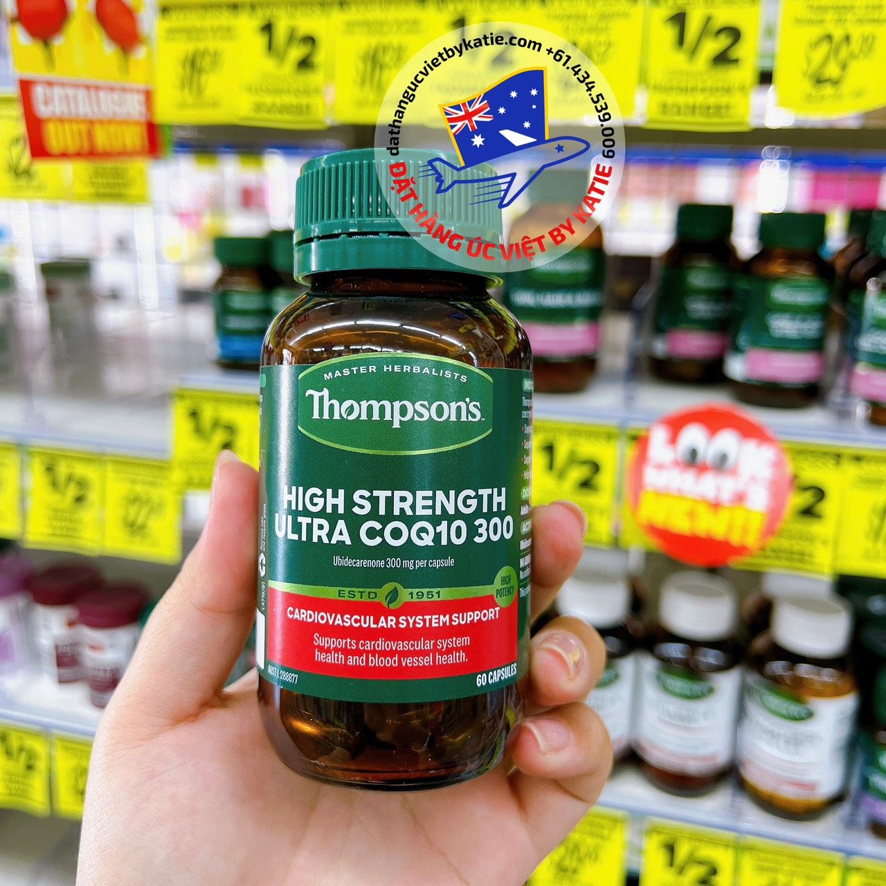 Viên uống hỗ trợ tim mạch Thompson’s CoQ10 300mg 60 viên
