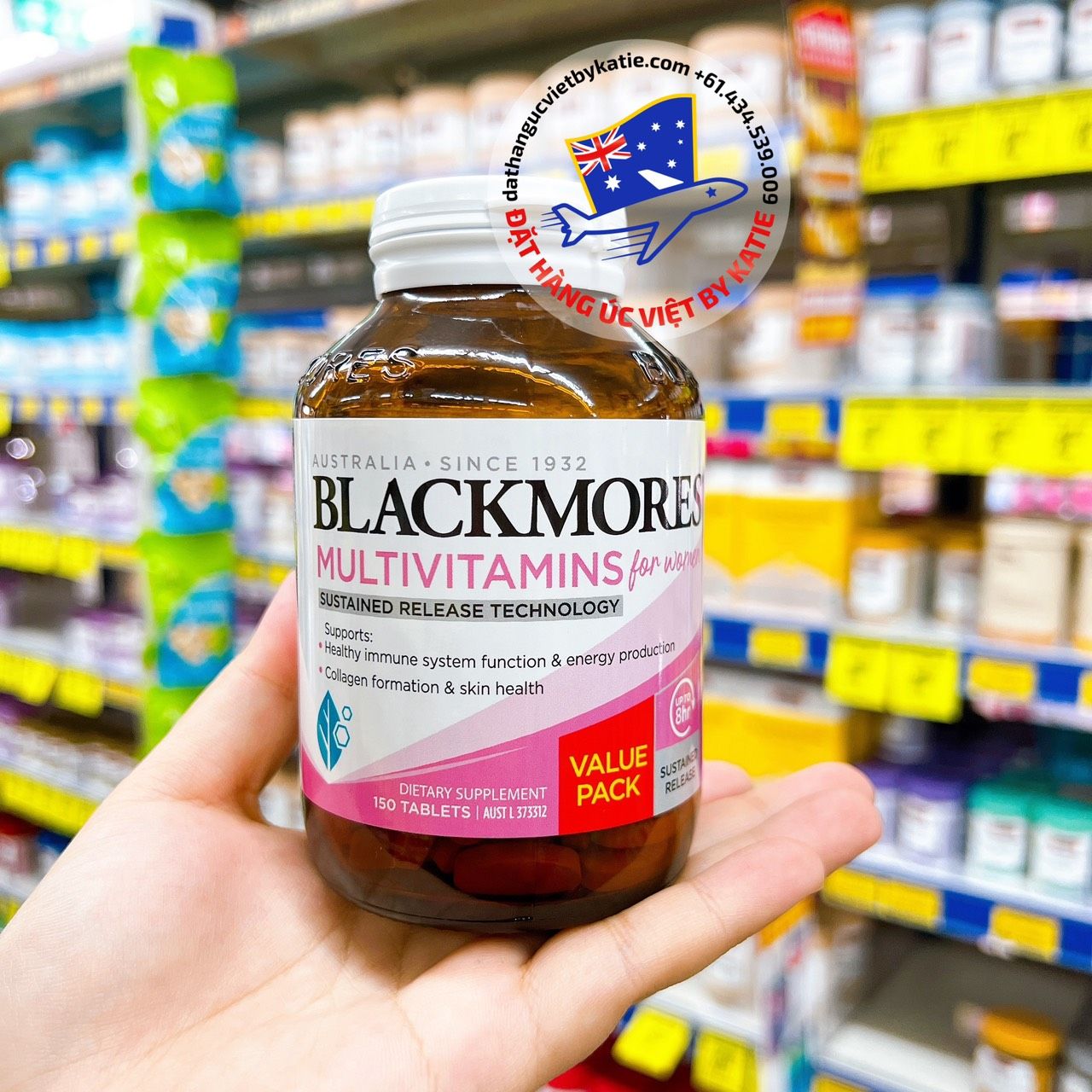 Vitamin tổng hợp dành cho nữ giới 18 – 49 tuổi Blackmores Multivitamins for Women Sustained Release 150 viên