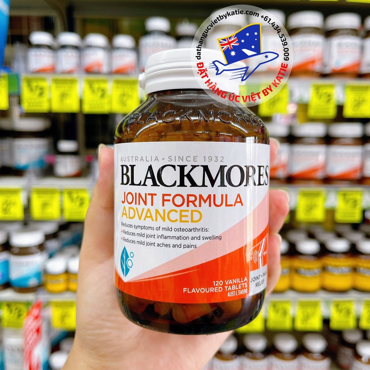 Thuốc bổ xương khớp cao cấp Blackmores Joint Formula Advanced 120 viên