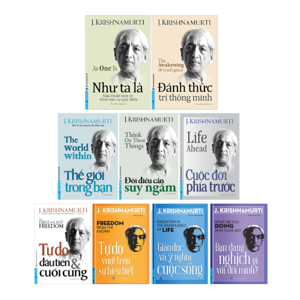 Bộ sách của Đại Hiền Triết Thế Kỉ XX: J. Krishnamurti (9 quyển) - First News