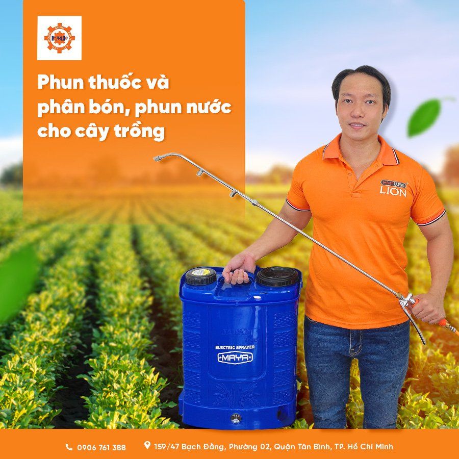 Bình phun thuốc - Bình xịt thuốc trừ sâu 20 Lít MAYA cao cấp thiết bị nông nghiệp chuyên dụng.