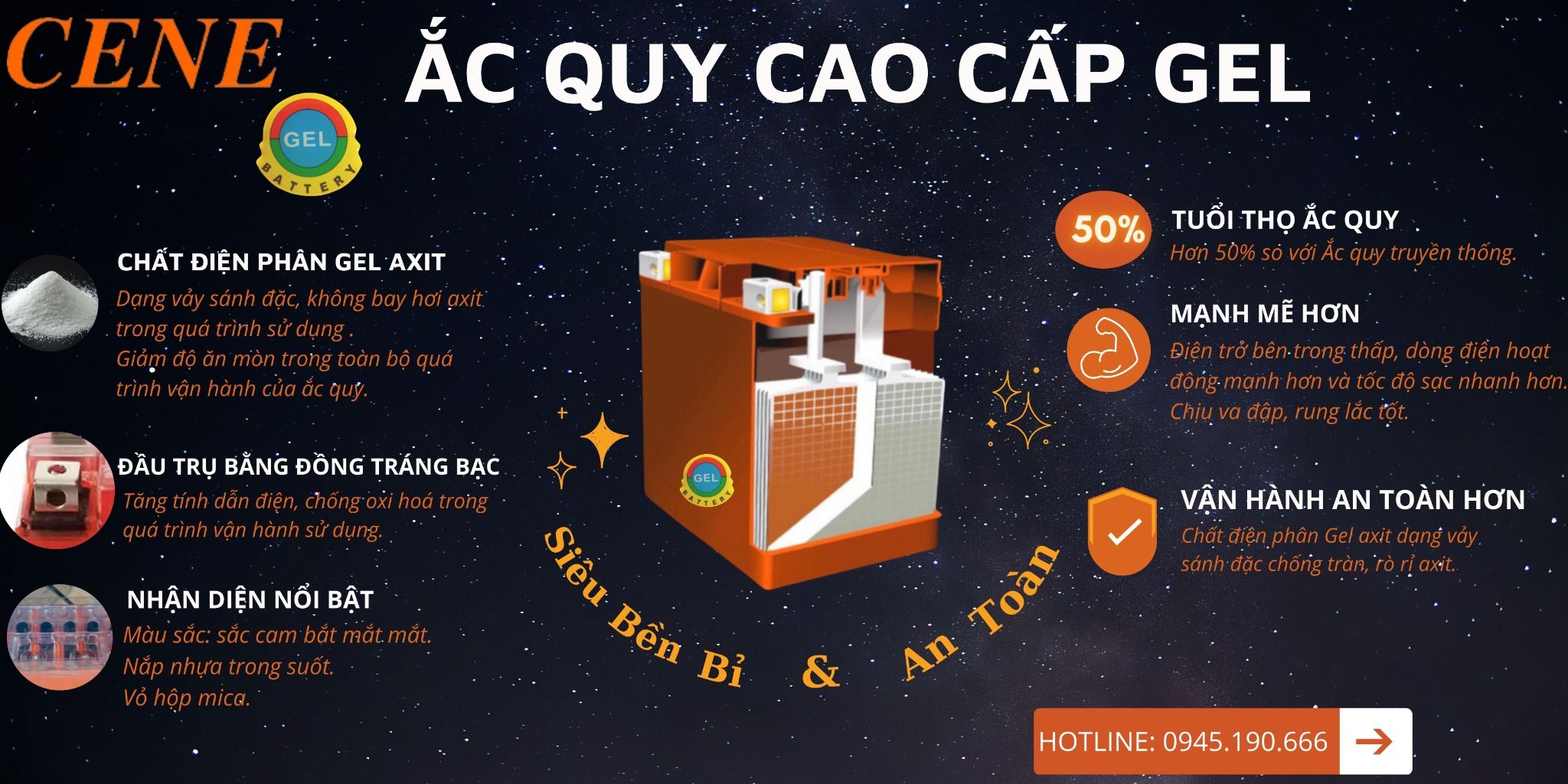  ẮC QUY XE MÁY CRV GEL 