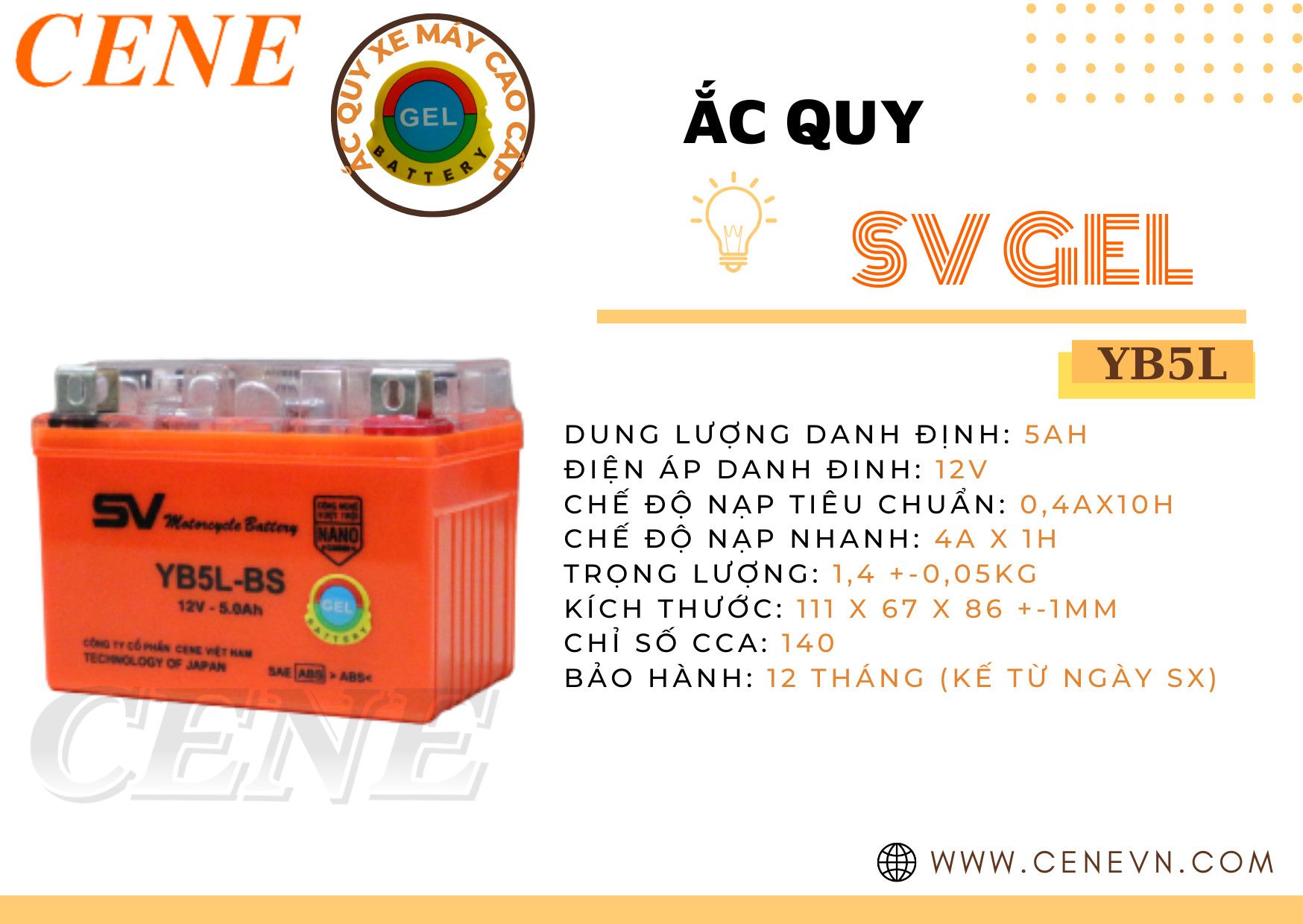  ẮC QUY XE MÁY SV GEL 