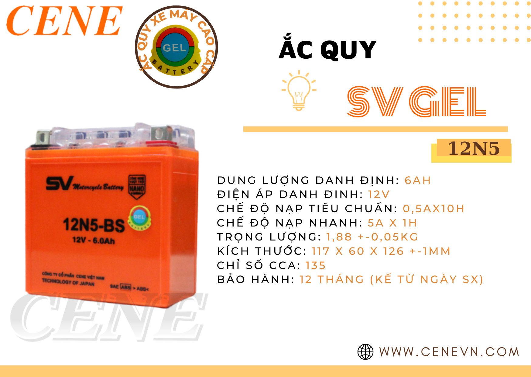  ẮC QUY XE MÁY SV GEL 