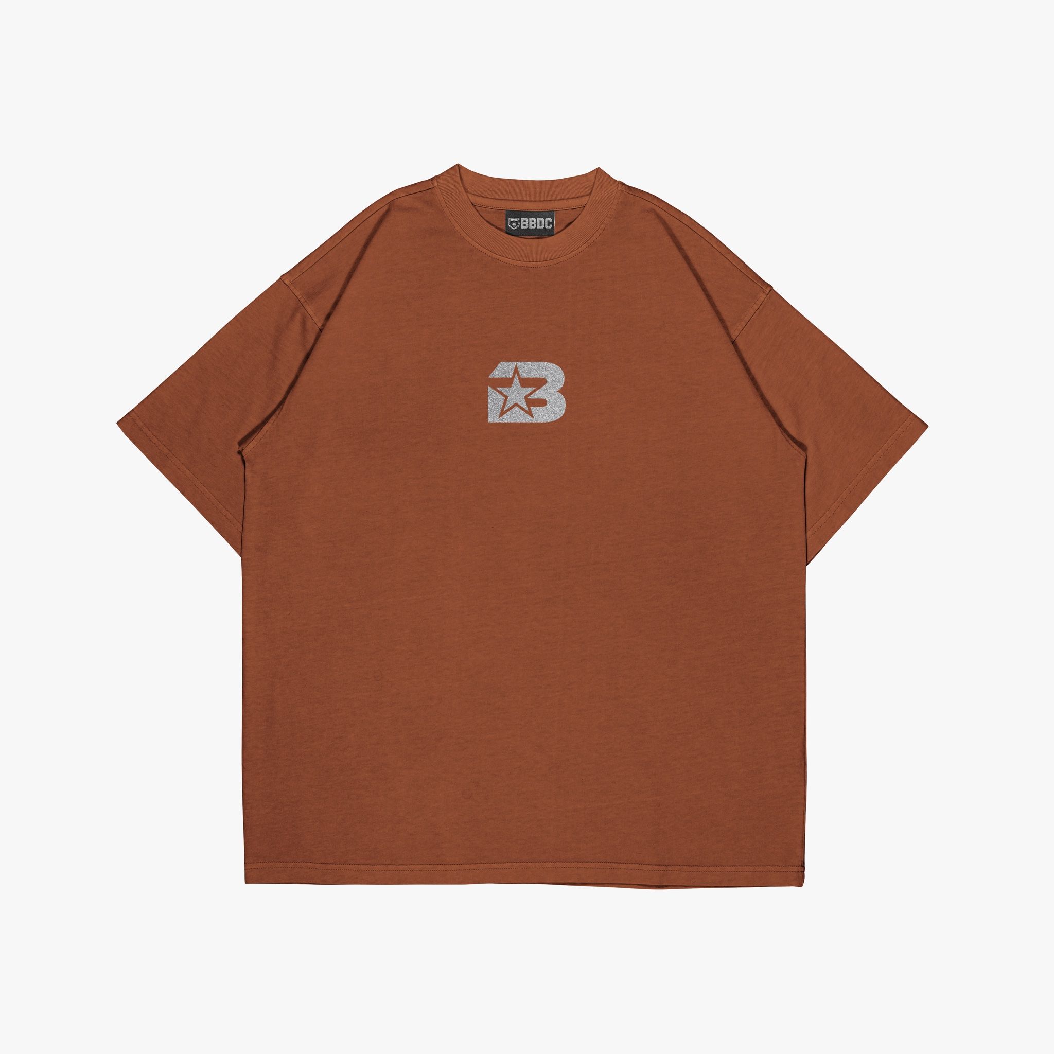  TEE B20 LOGO “B” BLING IN BROWN 