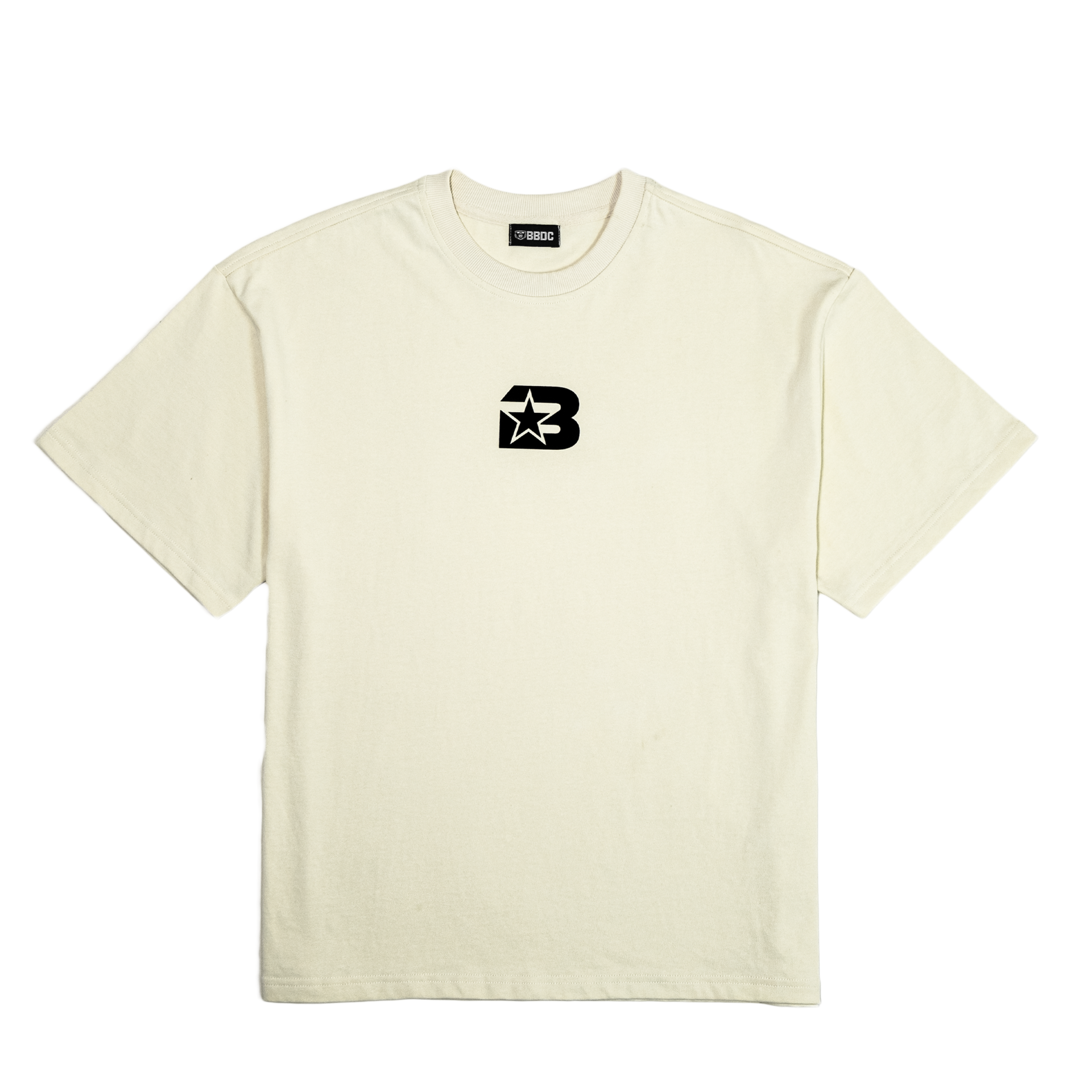  TEE B20 LOGO “B” BLACK IN CREAM 